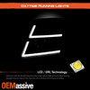 For 2010-2015 GMC Terrain Projector Black Headlights Pair w/LED DRL Amber-Signal