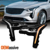 For 20-26 Cadillac CT4 Full LED 9 Pin Projector Headlight Pair w/Turn Signal Bar