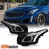 For 2015-2019 Cadillac CTS HID/Xenon w/LED DRL Projector Headlights Assembly Set