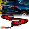 For 2018-2021 Buick Enclave Halogen Chrome Red Tail Lights Outer Pair w/LED Tube