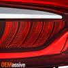 For 2018-2021 Buick Enclave Halogen Chrome Red Tail Lights Outer Pair w/LED Tube