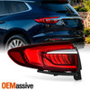 For 2018-2021 Buick Enclave Halogen Chrome Red Tail Light Outer Left w/LED Tube