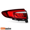 For 2018-2021 Buick Enclave Halogen Chrome Red Tail Light Outer Left w/LED Tube