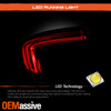 For 2018-2021 Buick Enclave Halogen Chrome Red Tail Light Outer Left w/LED Tube