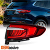 For 2018-2021 Buick Enclave Halogen Chrome Red Tail Light Outer Right w/LED Tube