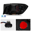For 2022-2026 Jeep Compass Halogen Black Red Tail Light Outer Left w/LED Running