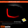 For 2022-2026 Jeep Compass Halogen Black Red Tail Light Outer Left w/LED Running
