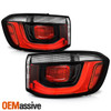 For 2022-2026 Jeep Compass Halogen Black Red Tail Light Outer Pair w/LED Running