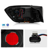 For 2017-2020 Jeep Compass Full Halogen Black Red TailLight Outer Pair w/Running