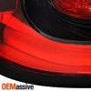 For 2022-2026 Jeep Compass Halogen Black Red Tail Light Outer Pair w/LED Running