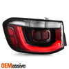 For 2017-2020 Jeep Compass Full Halogen Black Red TailLight Outer Pair w/Running