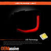 For 2022-2026 Jeep Compass Halogen Black Red TailLight Outer Right w/LED Running