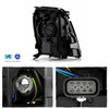 For 07-14 Cadillac Escalade EVS| 07-13 EXT HID Projector Headlights Black Set