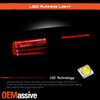For 2024-2025 Toyota Grand Highlander Black Trim LED Tail Light Outer Passenger