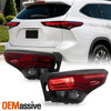 For 2024-2025 Toyota Grand Highlander Black Trim LED Tail Light Outer Assembly