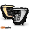 For 2025-2026 GMC Yukon XL Denali FULL LED DRL Projector Black Headlights Pair