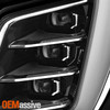 For 2025-2026 GMC Yukon XL Denali FULL LED DRL Projector Black Headlights Pair