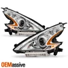For 2015-2020 Nissan 370Z HID Type Projector Chrome Headlights Pair w/DRL Signal