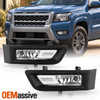 For 2025-2027 Nissan Frontier Halogen Type Clear Fog Light Pair w/Bracket Switch