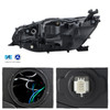 For 2024-2025 Toyota Sienna LE XLE [FULL LED] Lo-Hi Beam Black Headlights Pair