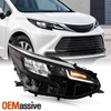 For 2024-2025 Toyota Sienna LE XLE FULL LED Lo-Hi Beam Black Headlight Passenger