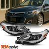 For 2013-2015 Toyota Avalon Halogen Headlight Assembly Headlamp Black Pair/Set