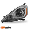 For 2009-2014 Honda Fit Halogen Type Headlight Chrome Housing Driver Assembly