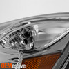 For 2009-2014 Honda Fit Halogen Type Headlight Chrome Housing Driver Assembly