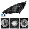 For 2009-2014 Honda Fit Halogen Type Headlight Chrome Housing Assembly Pair