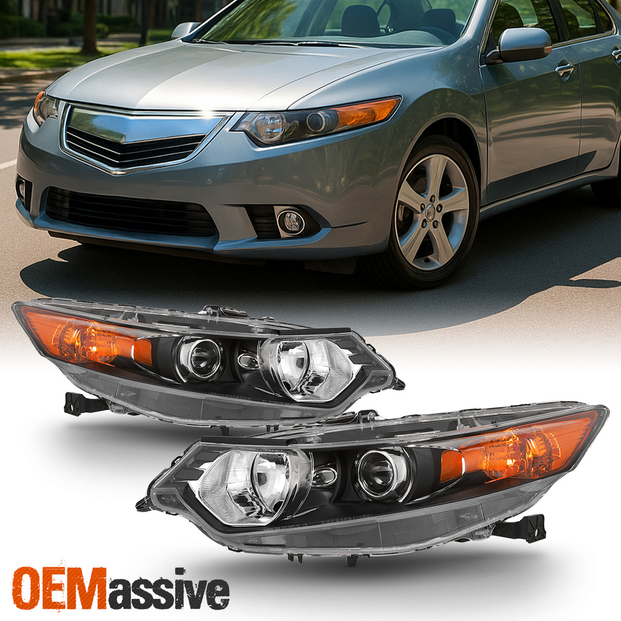 For Acura Tsx 2009 2010 2011 2012 2013 2014 Hid Type Headlights Left Right Side Oemassive