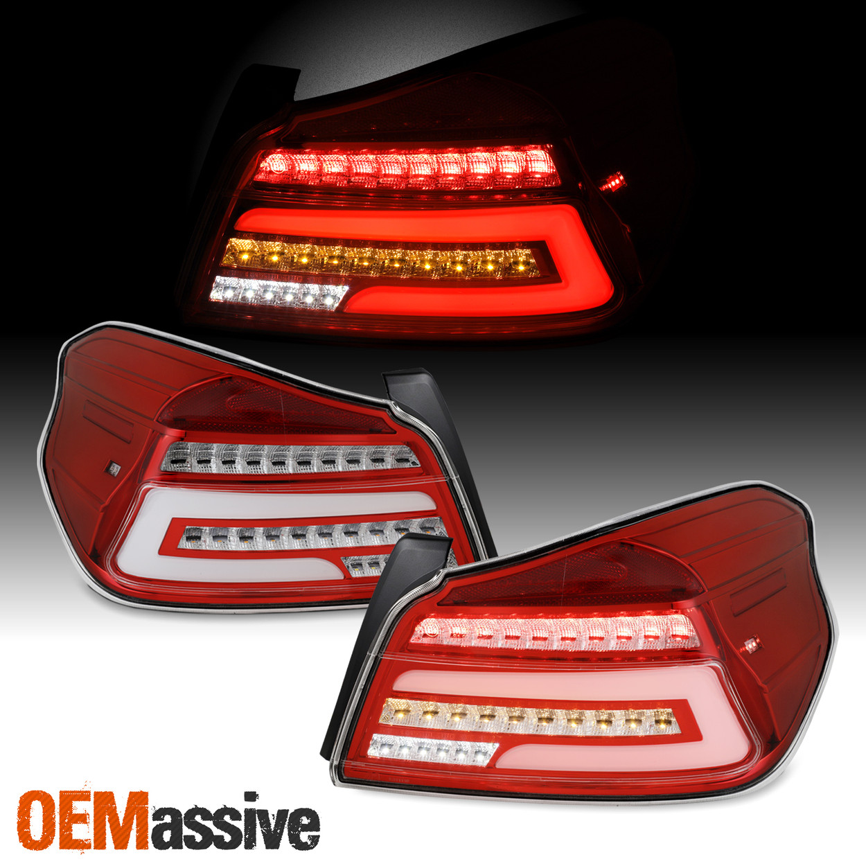 For 15 Subaru Wrx Wrx Sti Full Led Red Housing Tube Tail Brake Light Oemassive For 15 Subaru Wrx Wrx Sti Full Led Red Housing Tube Tail Brake Light Oemassive