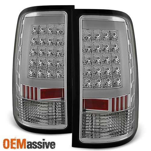 Fit 2007-2013 GMC Sierra 1500 07-14 2500HD 3500HD Clear LED Tail Lights Lamps