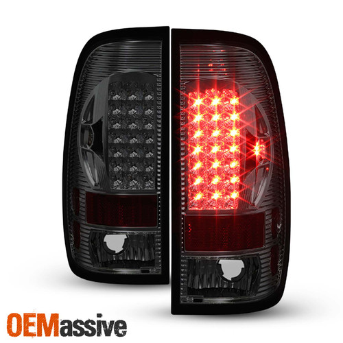 Fit Smoked 1997-2003 F150 1999-2007 F250 LED Tail Lights Lamps L+R 200 2001