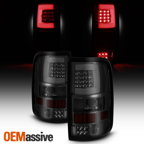 Fit 2004 2005 2006 2007 2008 Ford F150 F-150 LOBO LED Tube Smoked Tail Lights