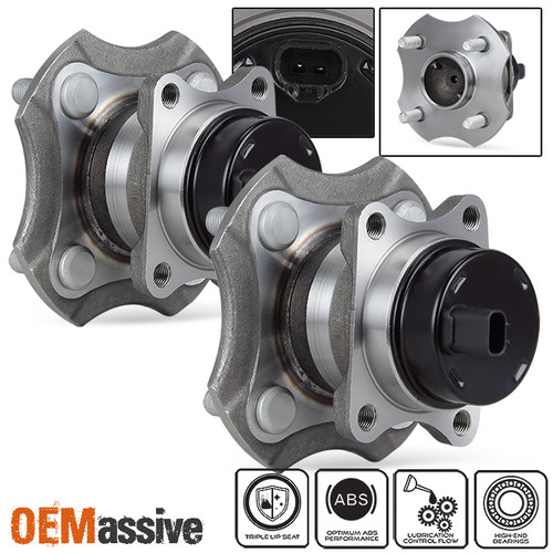 Fits 04-06 Scion xA | xB Set of 2 REAR Wheel Hub & Bearing+ABS & 4 Lugs 512209