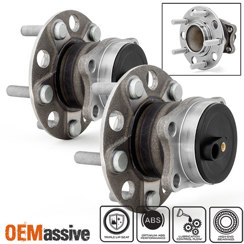 Fit Avenger Sebring Caliber of 2 REAR Wheel Hub & Bearing + ABS & 5 Lugs 512332