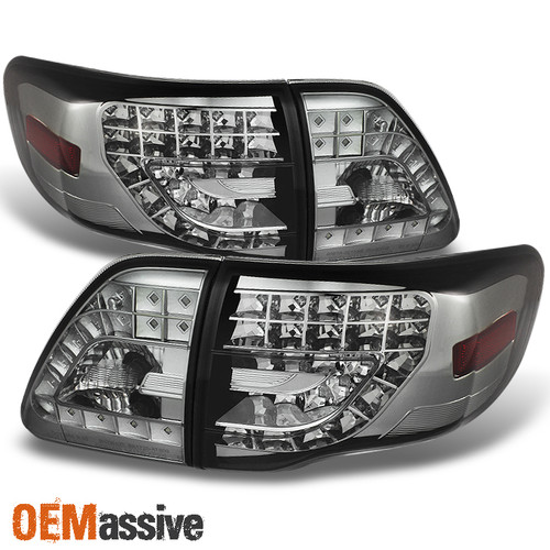 Fits 09-10 Toyota Corolla Ce Le S Xrs JDM Smoke 4Pc G3 Full LED Tail Lights Lamp