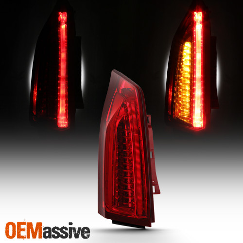 Fits 2013-2018 Cadillac ATS Driver Left Side Red Full LED DRL Signal Tail Lights