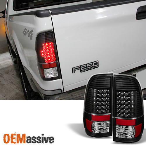 Fit 97-03 Ford F150 99-07 F250/350/450/550 Styleside LED Tail Lights Brake Lamps