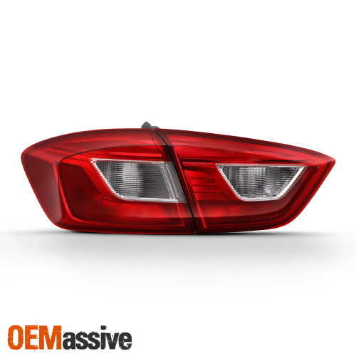 Fits 2016-2019 Chevy Cruze Red Inner + Outter Driver Side Tail Light Replacement