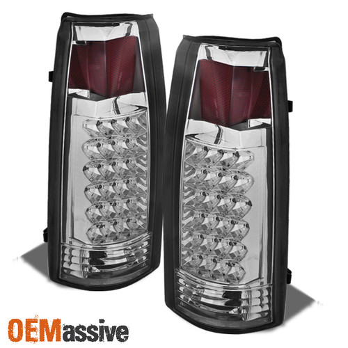 Fits 88-98 C10 C/K Suburban Tahoe Sierra Yukon Silverado Clear LED Tail Lights