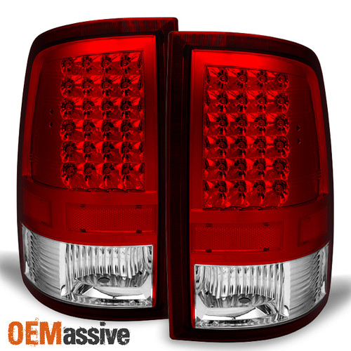 Fits 2009-2018 Dodge Ram 1500 10-18 Ram 2500 3500 Rad Clear LED Tail Lights Lamp