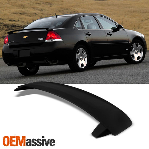 1Pc Black Color Rear Trunk Spoiler For 06-13 Chevy Impala 14-16 Impala Limited