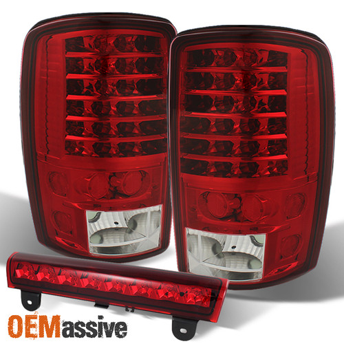 Fit 2000-2006 Suburban Tahoe Yukon LED Tail Lights+LED Brake Lamp 2001 2002 2003