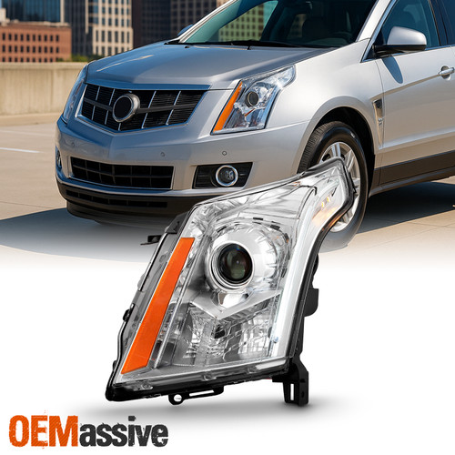 Fits 2010-2015 Cadillac SRX Chrome HID DRL Left Driver Side Projector Headlights