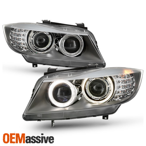 For 2006-2008 BMW E90 335i 330i 325i 328i Projector Headlights w/LED Signal Pair