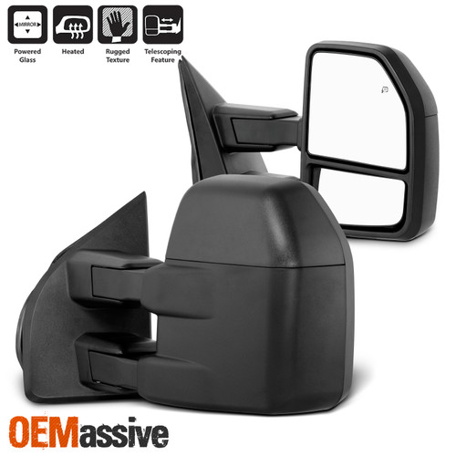 Fit 2015 2016 2017 2018 Ford F-150 Pickup Power Heated Telescoping Mirrors LH+RH