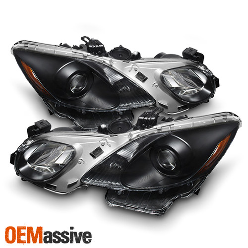 Fits 06-11 GS Series Vip Black Projector Headlights W/Afs Feature *Fits HID-D4S*