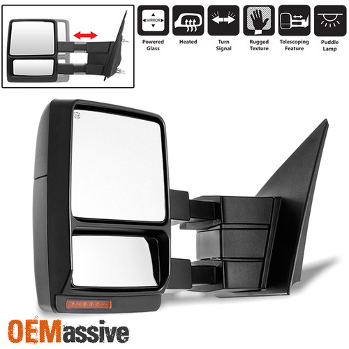 Fit 2004-2006 Ford F150 Driver Side Extendable LED Signal Power Towing Mirror