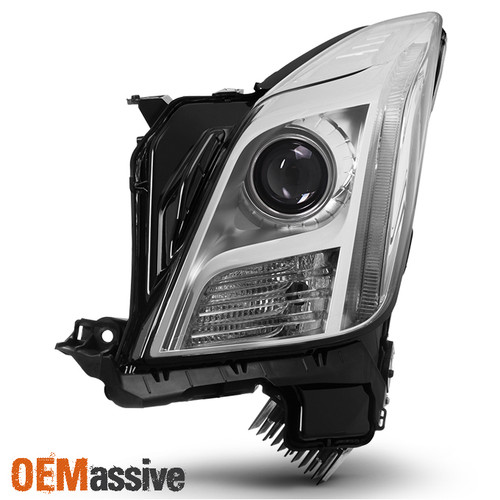 Fits 2013-2017 Cadillac XTS [HID Models] Chrome Headlight w/o-AFS Driver Side LH